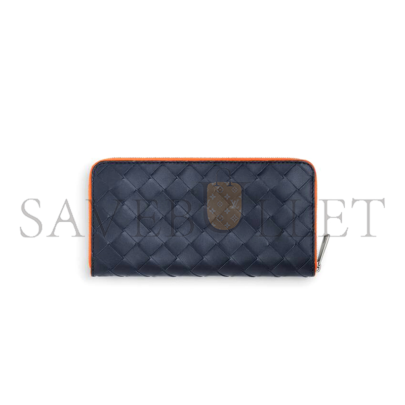 BOTTEGA VENETA INTRECCIATO ZIP-AROUND WALLET 749427 (19*10*2cm)